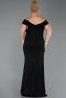 Abendkleid in Übergröße Lang Schwarz ABU5714