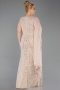 Abendkleid in Übergröße Lang Perlenbesetzt Gold ABU6133
