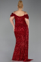 Rot Abendkleid İn Übergröße Lang ABU5232