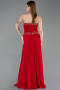 Abendkleid Lang Chiffon Rot ABU6188