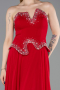 Abendkleid Lang Chiffon Rot ABU6188