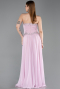 Abendkleid Lang Chiffon Puder ABU6188