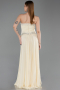 Abendkleid Lang Chiffon Gelb ABU6188