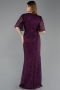 Violette Abendkleid İn Übergröße Lang ABU4542