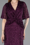 Violette Abendkleid İn Übergröße Lang ABU4542