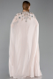 Abendkleid in Übergröße Lang Chiffon Beige ABU6175