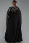 Abendkleid in Übergröße Lang Chiffon Schwarz ABU6175