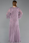 Abendkleid in Übergröße Lang Chiffon Lavendel ABU6176