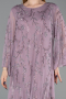 Abendkleid in Übergröße Lang Chiffon Lavendel ABU6176