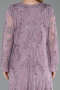 Abendkleid in Übergröße Lang Chiffon Lavendel ABU6176