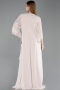 Abendkleid in Übergröße Lang Chiffon Beige ABU6177