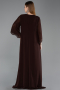 Abendkleid in Übergröße Lang Chiffon Braun ABU6177