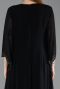 Abendkleid in Übergröße Lang Chiffon Schwarz ABU6177