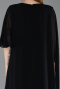 Abendkleid in Übergröße Lang Chiffon Schwarz ABU6179