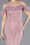 Abendkleid Lang Perlenbesetzt Puder ABU6190