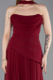 Weinrot Abschlusskleid Chiffon Lang ABU5763