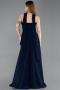 Marineblau Abschlusskleid Chiffon Lang ABU5763