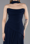 Marineblau Abschlusskleid Chiffon Lang ABU5763