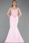 Rosa Abendkleid Lang ABU5568