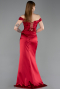 Rot Abendkleid Satin Lang ABU5976