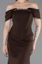 Braun Abendkleid Lang ABU6002