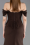 Braun Abendkleid Lang ABU6002