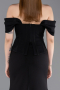 Schwarz Abendkleid Lang ABU6002