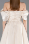 Standesamtkleid Lang Beige ABU6191