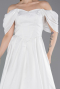 Standesamtkleid Lang Weiß ABU6191