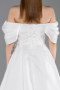 Standesamtkleid Lang Weiß ABU6191
