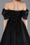 Standesamtkleid Lang Schwarz ABU6191