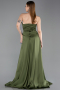 Standesamtkleid Lang Satin Khaki ABU6193