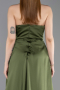 Standesamtkleid Lang Satin Khaki ABU6193