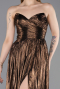 Abschlusskleid Lang Braun ABU6196