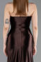 Braun Abschlusskleid Lang ABU5022