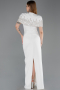 Standesamtkleid Lang Weiß ABU5889