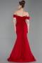 Abendkleid in Übergröße Lang Rot ABU6199