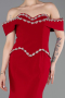 Abendkleid in Übergröße Lang Rot ABU6199