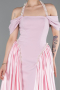 Puder Standesamtkleid Satin Lang ABU5995