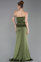 Abendkleid Lang Satin Khaki ABU6200