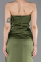 Abendkleid Lang Satin Khaki ABU6200