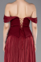 Abendkleid Lang Chiffon Weinrot ABU6203