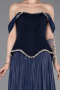 Abendkleid Lang Chiffon Marineblau ABU6203