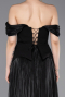 Abendkleid Lang Chiffon Schwarz ABU6203