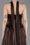 Braun Abschlusskleid Chiffon Lang ABU5957