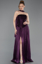 Violette Abschlusskleid Chiffon Lang ABU5957