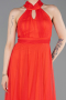 Zinnoberrot Abschlusskleid Lang ABU3252