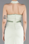 Minzgrün Abendkleid Lang ABU5476