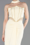 Gelb Abendkleid Lang ABU5476