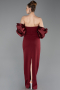 Abendkleid Lang Weinrot ABU6204